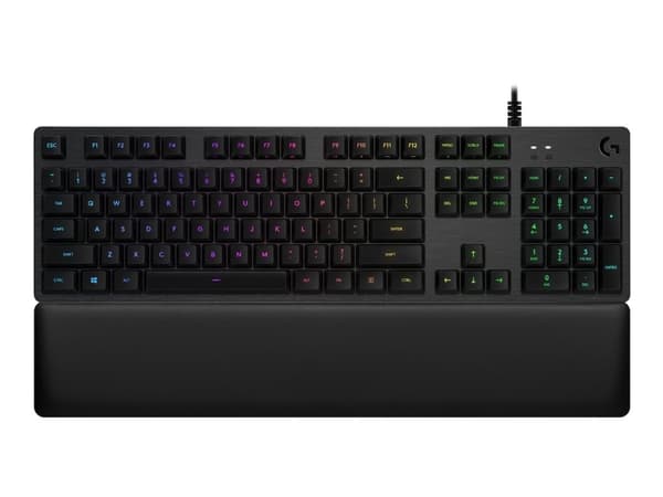 Logitech Gaming G513 - Tangentbord - bakgrundsbelyst - USB - Nordisk - tangentbrytare: GX Brown Tactile - kol