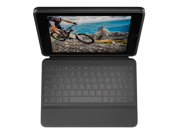 Logitech Rugged Folio, QWERTY, Englanti (UK), 1,8 cm, 1,2 mm, Apple, iPad (7th Gen)