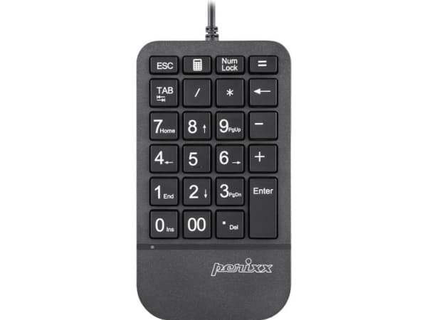 Perixx PERIPAD-205, USB, Musta, 1,8 m, Windows 10,Windows 7,Windows 8, 86,4 mm, 156,3 mm