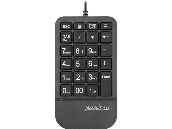 Perixx PERIPAD-205, USB, Musta, 1,8 m, Windows 10,Windows 7,Windows 8, 86,4 mm, 156,3 mm