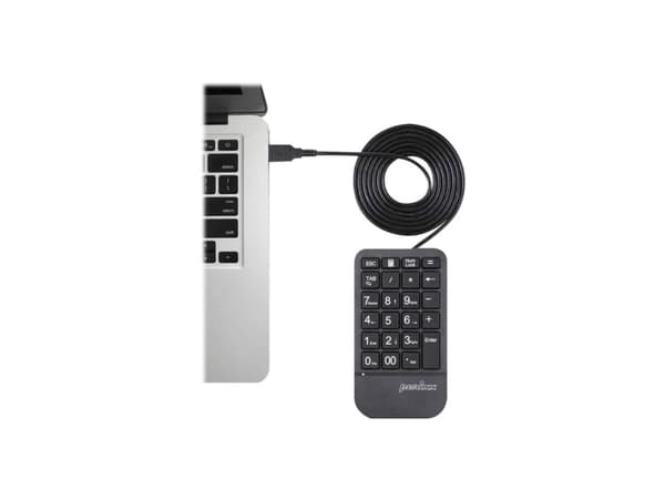 Perixx PERIPAD-205, USB, Musta, 1,8 m, Windows 10,Windows 7,Windows 8, 86,4 mm, 156,3 mm