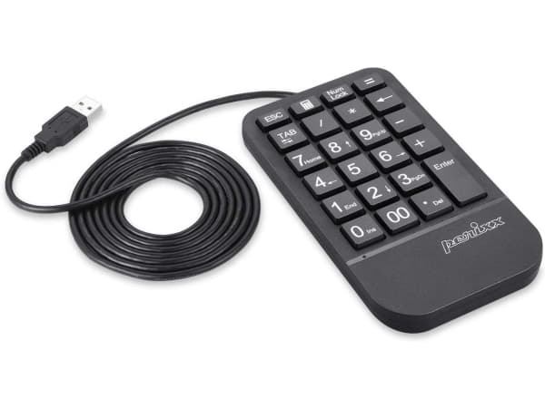 Perixx PERIPAD-205, USB, Musta, 1,8 m, Windows 10,Windows 7,Windows 8, 86,4 mm, 156,3 mm