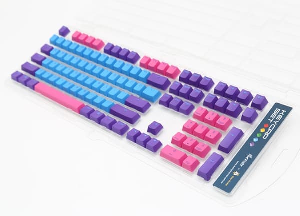 Ducky Joker, Tastaturtaster, Termoplastisk polyester (PBT), Blå, Rosa, Lilla