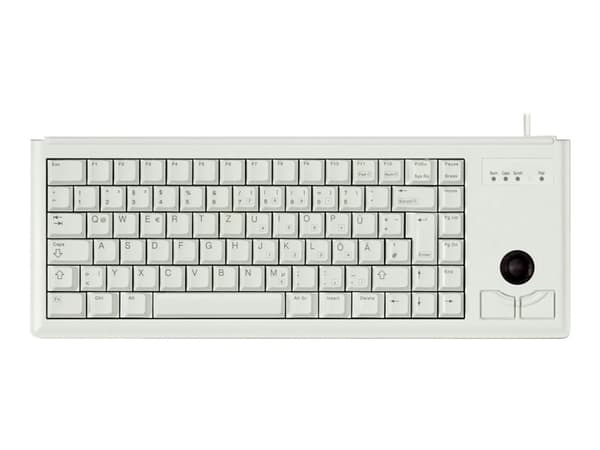CHERRY Compact-Keyboard G84-4400 - Tangentbord - USB - engelska - ljusgrå