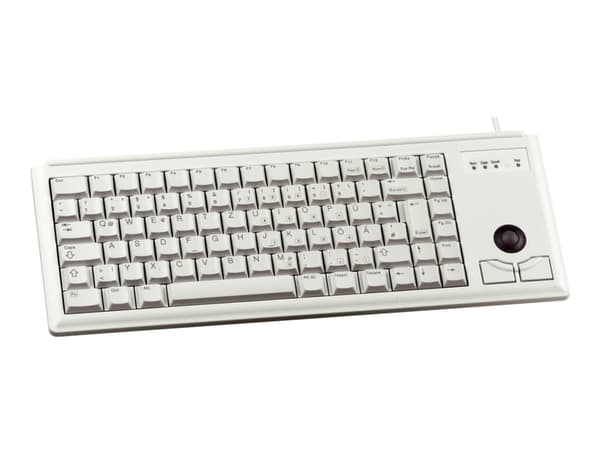 CHERRY Compact-Keyboard G84-4400 - Tangentbord - USB - engelska - ljusgrå Grå
