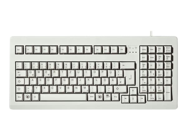 CHERRY G80-1800 - Tangentbord - PS/2, USB - QWERTY - amerikansk - ljusgrå