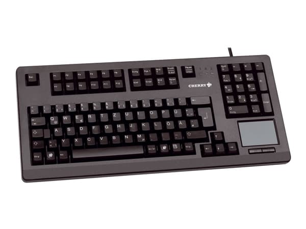 CHERRY G80-11900 TouchBoard - Tastatur - USB - Storbritannia - svart Sort