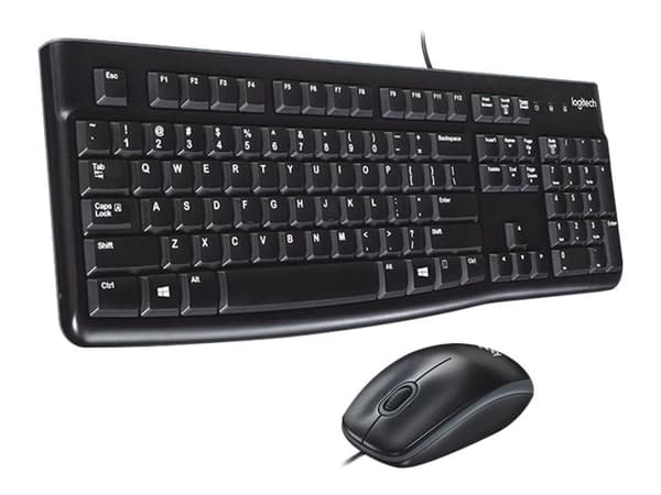 Logitech Desktop MK120 - Sats med tangentbord och mus - USB - QWERTY - USA, internationellt
