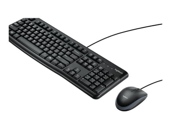 Logitech Desktop MK120 - Sats med tangentbord och mus - USB - QWERTY - USA, internationellt Svart
