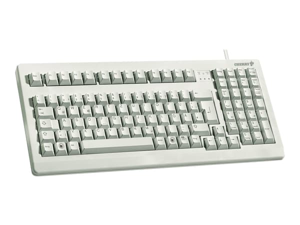 CHERRY G80-1800 - Tastatur - PS/2, USB - Spansk - lysegrå Grå