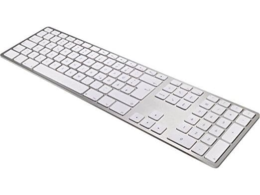Matias FK418BTS-UK Keyboard Wireless Silver UK (FK418BTS-UK)