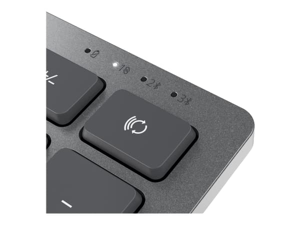 Dell Multi-Device KM7120W - Sats med tangentbord och mus - trådlös - 2.4 GHz, Bluetooth 5.0 - hela norden - Titan gray - för Latitude 3320, 3520, 732
