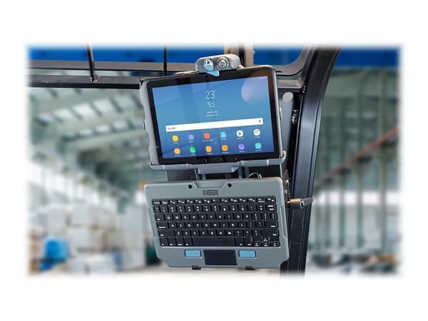 Gamber-Johnson Rugged Lite - Tangentbord - med pekplatta - USB - spansk