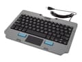 Miniatyrbild 1 av 5: Gamber-Johnson Rugged Lite - Tangentbord - med pekplatta - USB - spansk