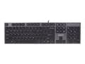 Pikkukuva 1 / 5: A4Tech KV-300H, Täysikokoinen (100 %), Langallinen, USB, QWERTY, Musta, Harmaa