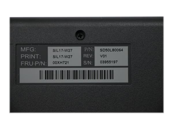 Lenovo Preferred Pro II, Täysikokoinen (100 %), USB, QWERTY, Musta