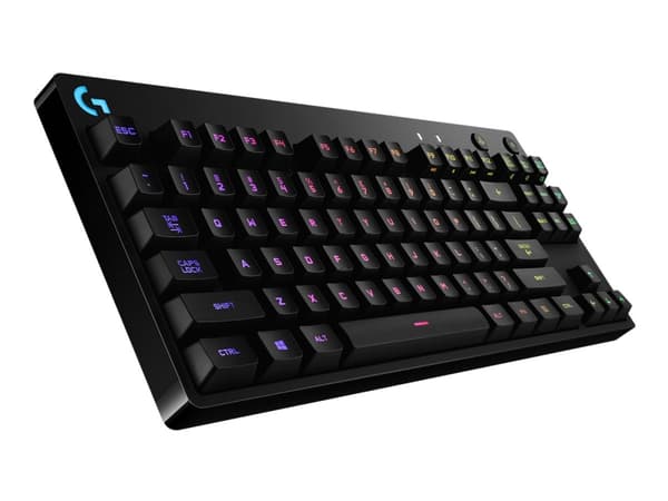 Logitech® | G Pro Mechanical Gaming Keyboard - Tastatur - bagbelyst - USB - Pan Nordic - smakskontakt: GX Blue Clicky - sorter Sort