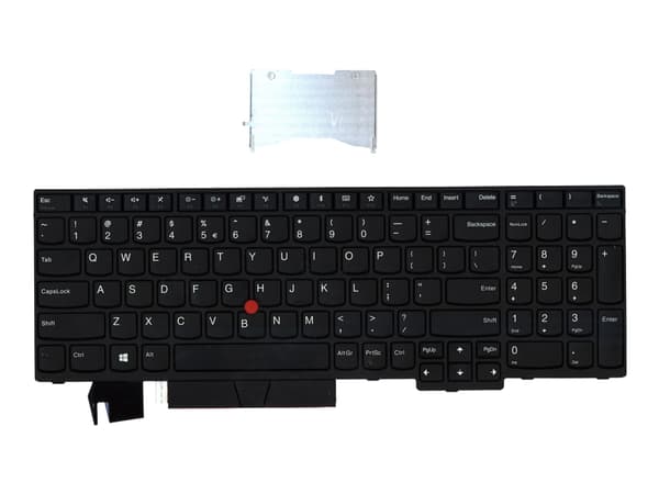 Chicony - Ersättningstangentbord för bärbar dator - med Trackpoint - QWERTY - amerikansk - FRU - för ThinkPad E580; E585; E590; E595; L580; P52; P72