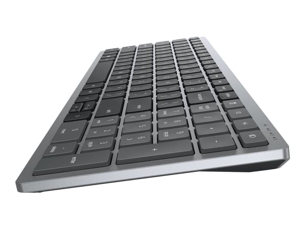 DELL KM7120W tangentbord Mus inkluderad Trådlös RF + Bluetooth QWERTY Amerikanskt internationellt Grå, Titan