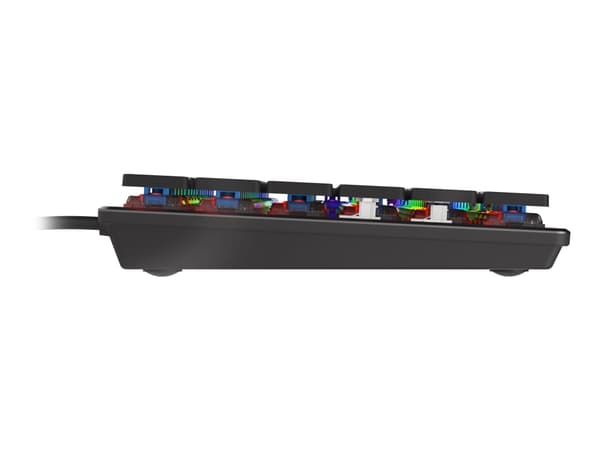 Genesis Thor 420 RGB - Tangentbord - bakgrundsbelyst - USB - amerikansk - tangentbrytare: CONTENT Blue - silver