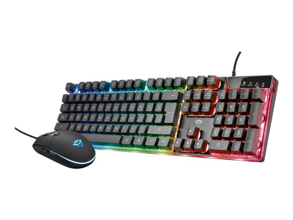 Trust Gaming GXT 838 Azor Gaming Combo - Sats med tangentbord och mus - backlit - USB