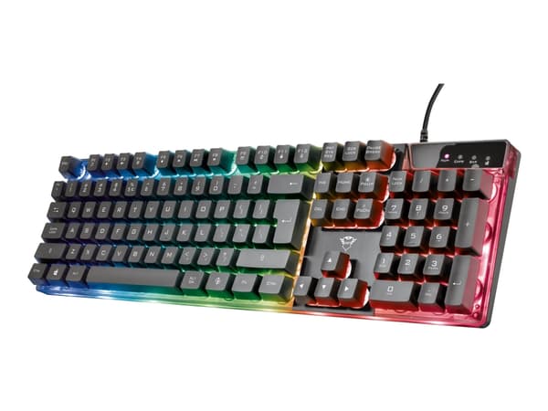 Trust Gaming GXT 838 Azor Gaming Combo - Sats med tangentbord och mus - backlit - USB
