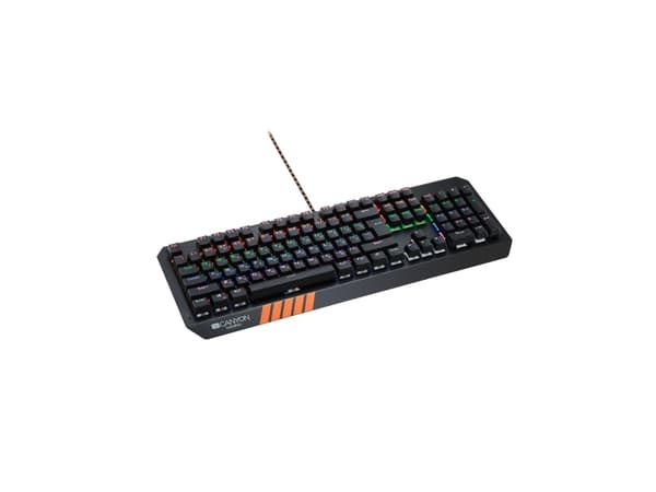 Canyon Hazard, Fullstor (100 %), Kabel, USB, Mekaniska tangentbrytare, LED, Svart