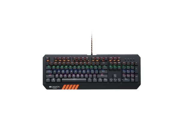 Canyon Hazard, Fullstor (100 %), Kabel, USB, Mekaniska tangentbrytare, LED, Svart Svart