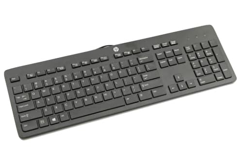 HP Slim - Tangentbord - USB - brittisk - för EliteDesk 800 G2 (mini-desktop) Svart