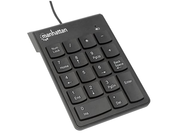 Manhattan kablet numerisk tastatur - svart