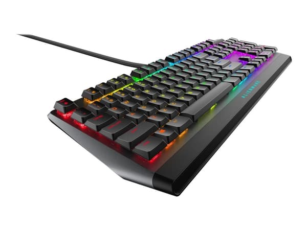 Alienware AW510K - Tangentbord - bakgrundsbelysning - USB - QWERTY - Amerikansk engelska - tangentbrytare: CHERRY MX Low Profile Red - Dark Side of t