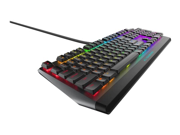 Alienware AW510K - Tangentbord - bakgrundsbelysning - USB - QWERTY - Amerikansk engelska - tangentbrytare: CHERRY MX Low Profile Red - Dark Side of t