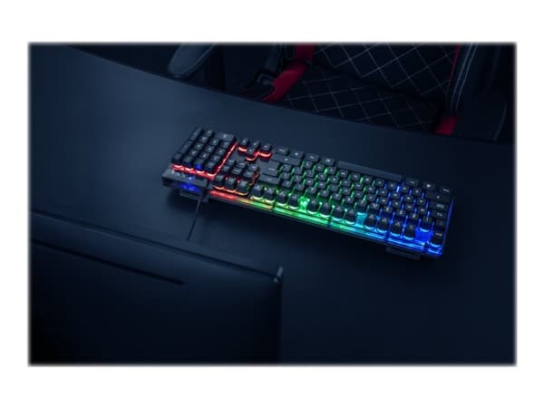 Trust Gaming GXT 835 Azor - Tangentbord - bakgrundsbelyst - USB - QWERTY