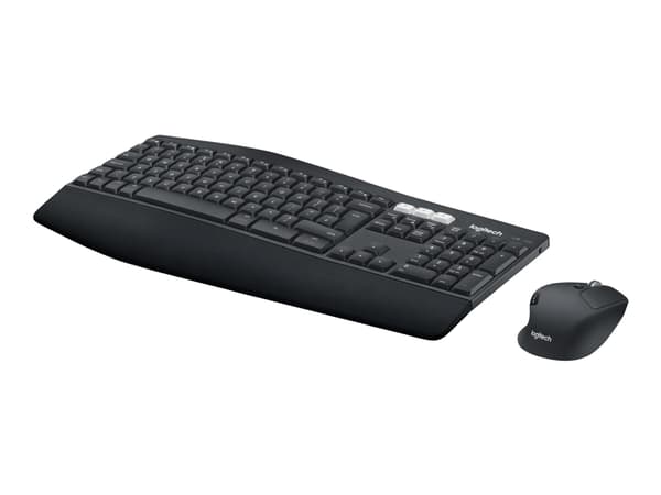 Logitech MK850 Performance - Sats med tangentbord och mus - trådlös - Bluetooth, 2.4 GHz - Nordisk Svart