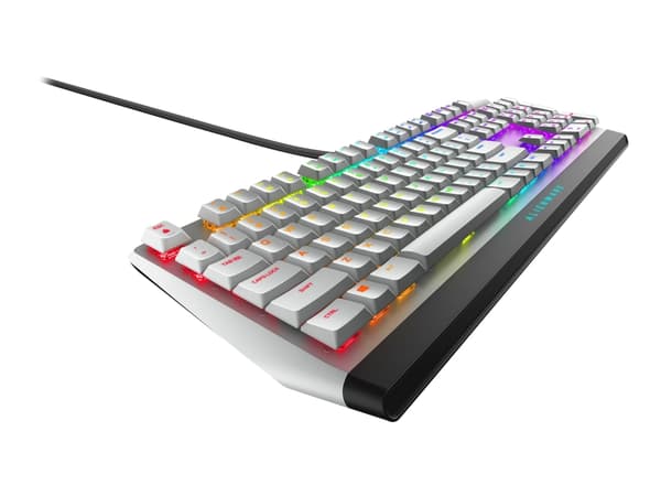 Alienware AW510K - Tangentbord - bakgrundsbelysning - USB - tangentbrytare: CHERRY MX Low Profile Red - månljus - för Alienware Area-51, Aurora, Auro