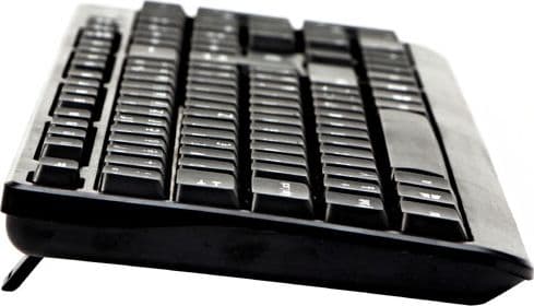 Logo Cut Wired White US Keyboard (Cut US)