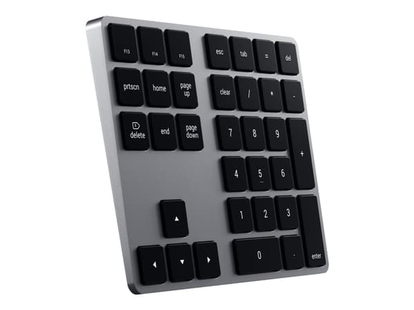 Satechi Bluetooth-laajennettu näppäimistö - näppäimistö - Bluetooth - avaruudenharmaa - Apple 10,2 tuuman iPad; 12,9 tuuman iPad Pro; iMac; iMac Pro;