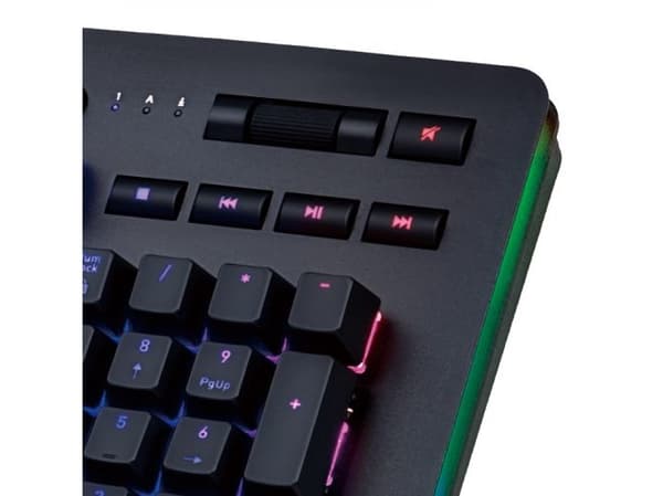 Thermaltake Level 20 RGB, Koblet med ledninger (ikke trådløs), USB, Mekanisk nøkkelbryter, QWERTY, RGB LED, Sort
