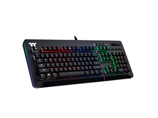 Thermaltake Level 20 RGB, Kabel, USB, Mekaniska tangentbrytare, QWERTY, RGB LED, Svart Svart