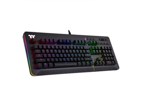 Thermaltake Level 20 RGB, Kabel, USB, Mekaniska tangentbrytare, QWERTY, RGB LED, Svart Svart