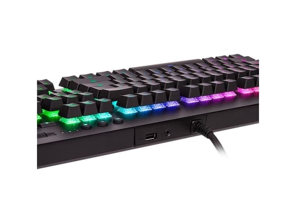 Thermaltake Level 20 GT RGB, Fullstor (100 %), Kabel, USB, Mekaniska tangentbrytare, RGB LED, Svart