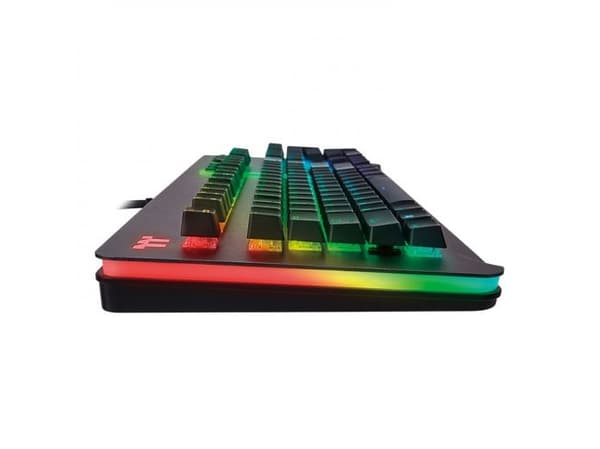Thermaltake Level 20 RGB, Kabel, USB, Mekaniska tangentbrytare, QWERTY, RGB LED, Silver