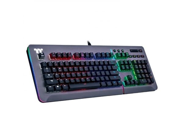 Thermaltake Level 20 RGB, Kabel, USB, Mekaniska tangentbrytare, QWERTY, RGB LED, Silver Silver