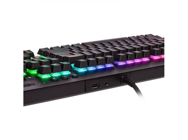 Thermaltake Level 20 GT RGB, Fullstor (100 %), Kabel, USB, Mekaniska tangentbrytare, RGB LED, Svart