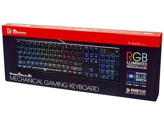 Thermaltake Poseidon Z RGB Tt eSPORTS -näppäimistö (KB-PZR-KLBRUS-01)