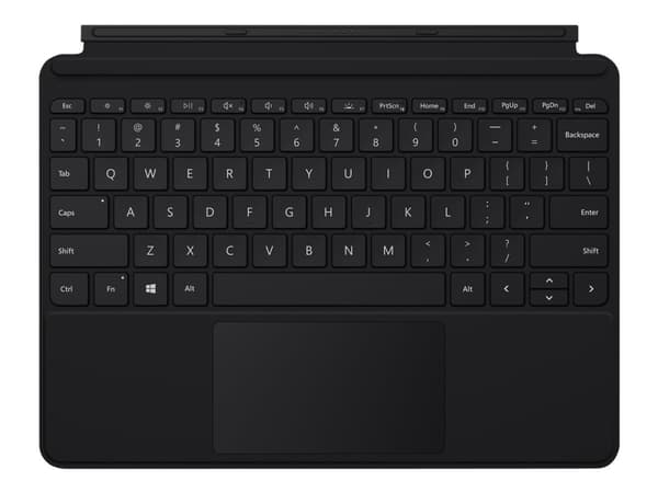 Microsoft Surface Go Type Cover, QWERTY, UK kansainvälinen, Tasohiiri, 1 mm, Microsoft, Surface Go 1/2