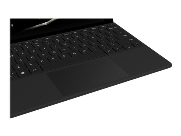 Microsoft Surface Go Type Cover - Keyboard - med styreflate, akselerometer - bakgrunnsbelyst - Engelsk - svart - kommersiell - for Surface Go, Go 2
