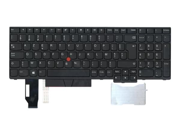 Chicony - Ersättningstangentbord för bärbar dator - med Trackpoint, UltraNav - AZERTY - belgisk - svart