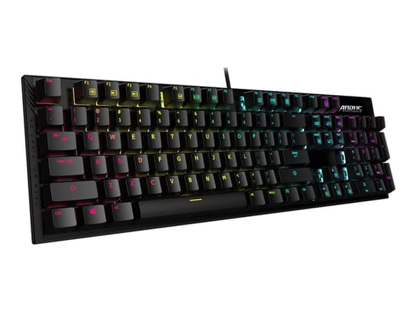 AORUS K1 - Tangentbord - bakgrundsbelysning - USB - tangentbrytare: CHERRY MX Red
