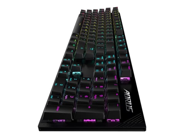 AORUS K1 - Tangentbord - bakgrundsbelysning - USB - tangentbrytare: CHERRY MX Red